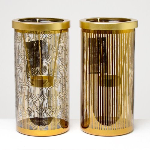 Svietnik kov na čaj sviečku 20cm 2ass - Aranžérsky materiál