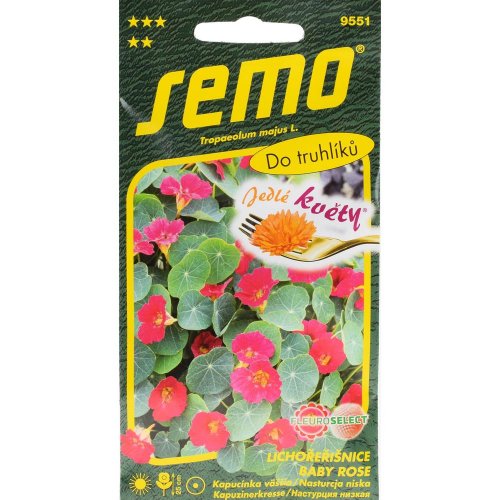 Kapucínka baby rose jedlé kvety 2g