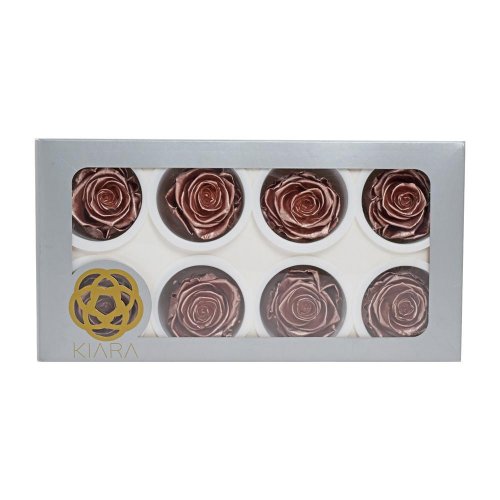 Ruža preparovaná 5cm rose gold/ks