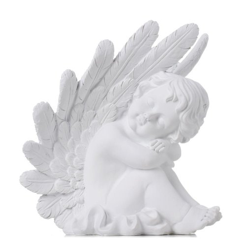 Anjel sediaci biely poly 19,5*16,5*23cm