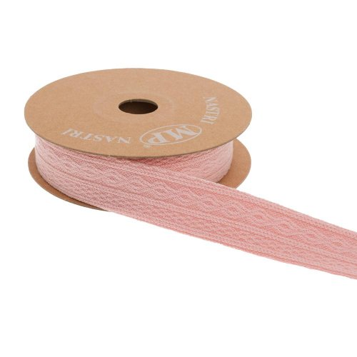 Stuha pleten. ružová 2,5cm/6m 4702 03