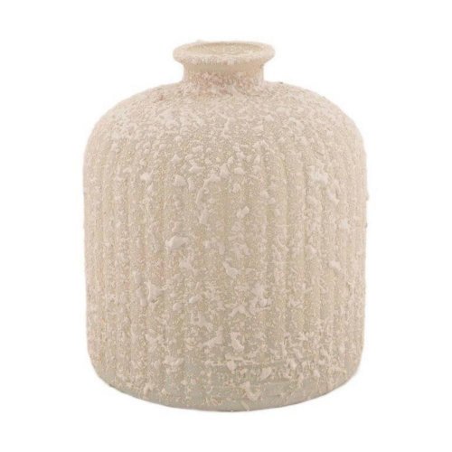 Váza fľaša z recyklovaného skla 15x15x17cm / 114758