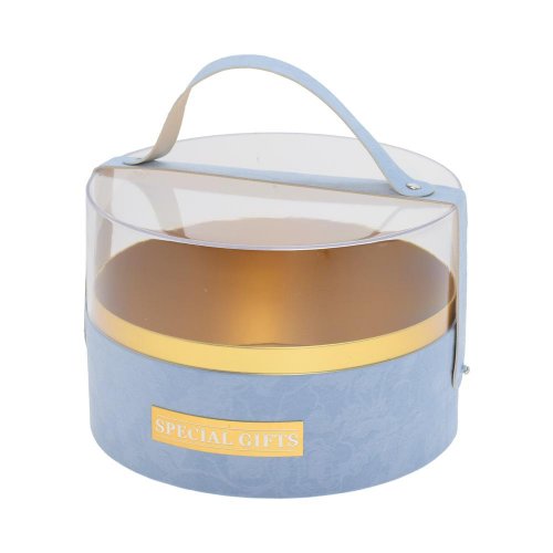 Darčeková krabička na kvety 21x14cm sv.modrá