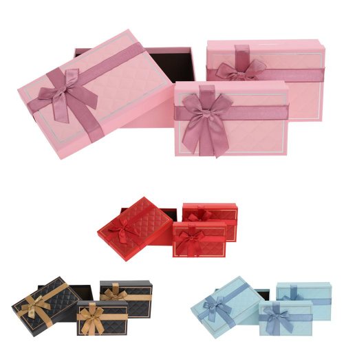 Darčeková krabička s/3 23x16x9.5/21x14x7.5/19x12x6cm mix f