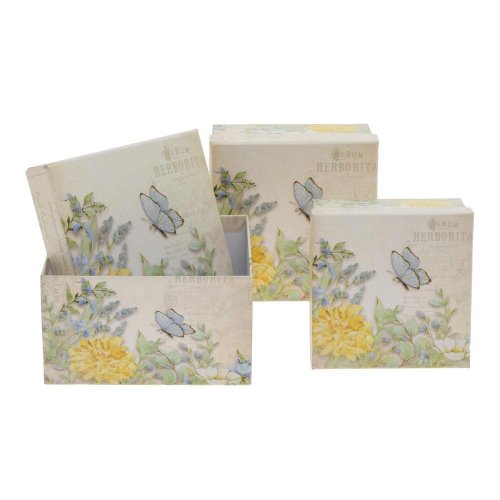 Darčeková krabička kvety s/3 13x7,5-17x9,5cm