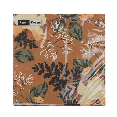 206164 servítky kvet. retro 33x33cm/206164