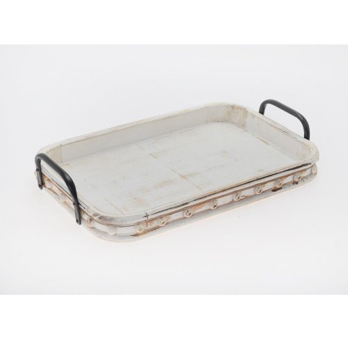 458fl/s tácka hranatá drevo  m 45*28,5*4,5/8,5cm - Vianočné dekorácie