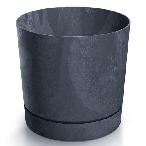 Dpop240e kvetináč tubo p beton antracit 23,9xv23,1cm 8l