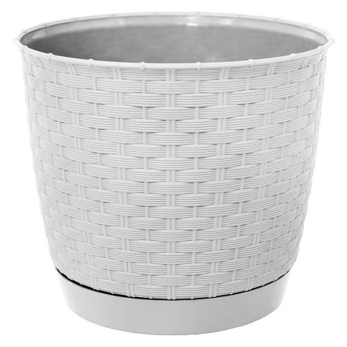 Drlo250 kvetináč ratolla round biely 25xh21,9cm/7,5l