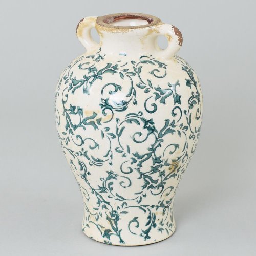 Váza uši keram.tm zel vzor 17x17x25,5xcm super cena