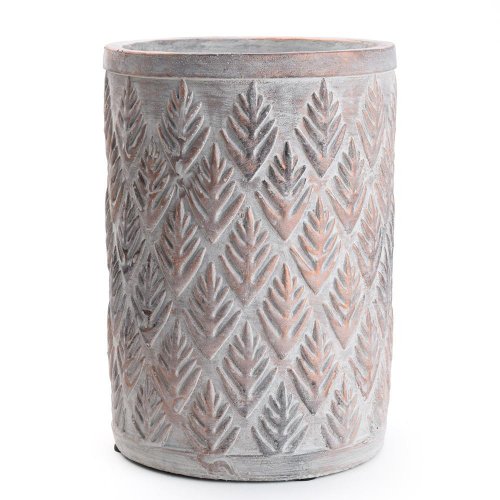 Váza cement vzor medená d15.5*h22cm