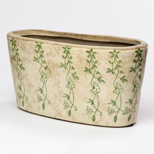 Obal hrantík keramika vzor zelený 25x12x12,5cm super cena