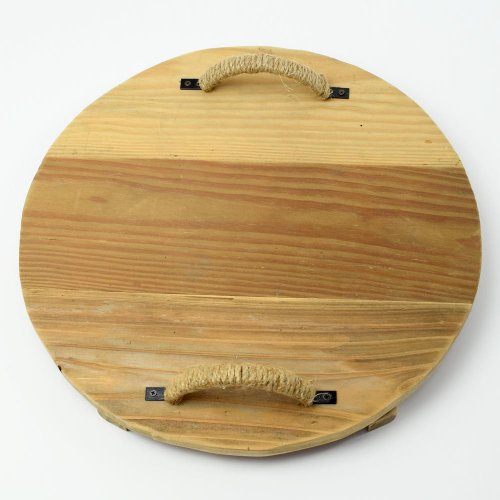 Podnos kruh drevo natur 35x35x7cm super cena - Vianočné dekorácie