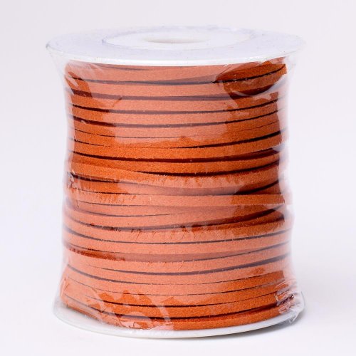 Šnúrka koža 3mmx45m oranžová