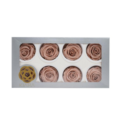 Ruža preparovaná antique pink 5,5cm/ks - Vianočné osvetlenie