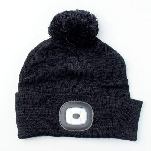 Čiapka wahoo čierna s brmbolcom,4xsmd led 60lm