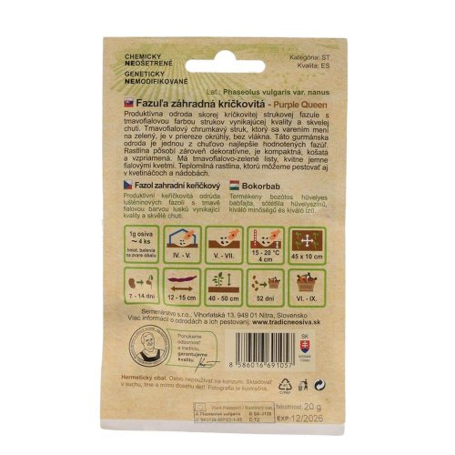 Fazuľa záhr.kr.purple queen 20g