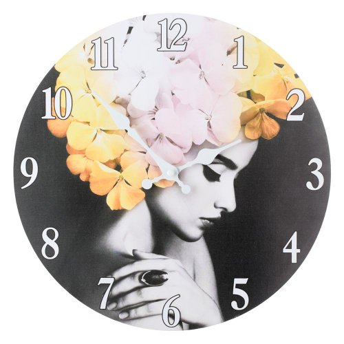 Hodiny nástenné mdf 34x3,5x34cm ha1685