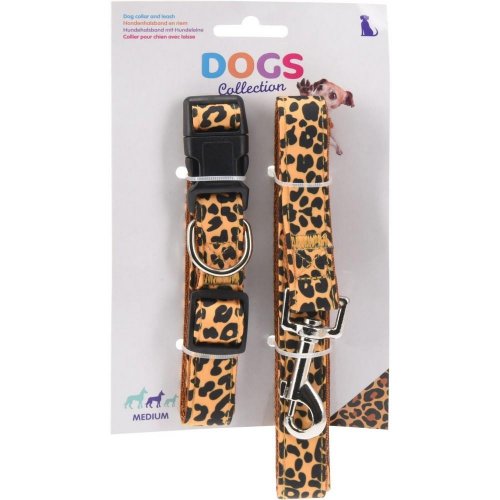 Obojok s vodítkom pre psa /leopard/491014170