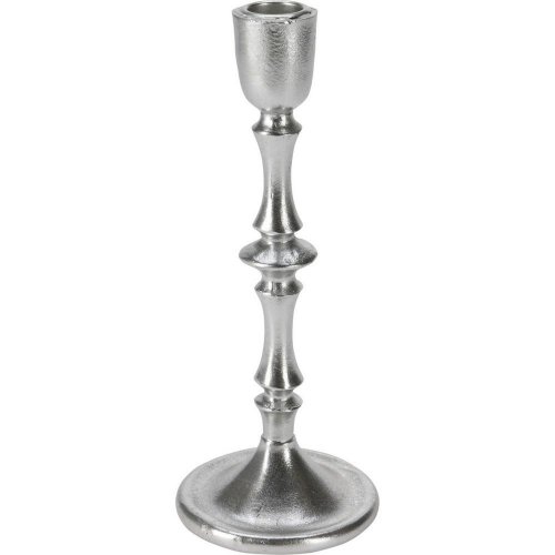 Svietnik 23cm strieborný