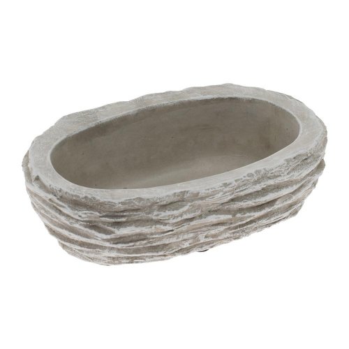 Obal ovál cement bledo-sivý 20cm - Veľkonočné ozdoby