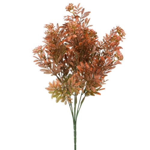 Zeleň drob.guličky zeleno-oranžová metal 38cm