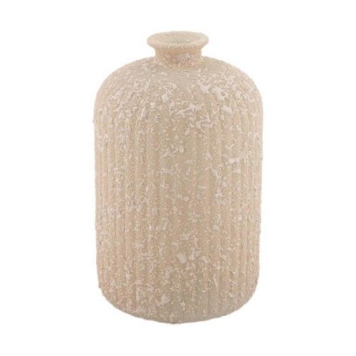 Váza fľaša z recyklovaného skla 15x15x23cm / 114759