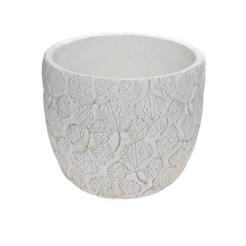 Obal kvety keramika 17*17*14.8 biely