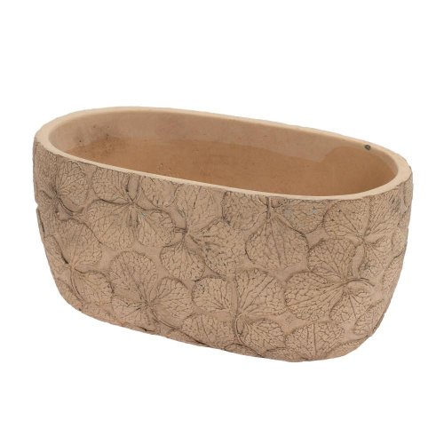 Obal kvety keramika 23*12.8*10.8 hnedý
