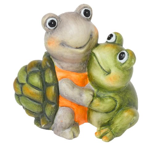 Korytnačka so žabou ker.17*11*17cm - Veľkonočné ozdoby