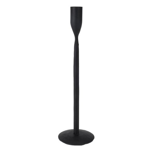 Svietnik na kónic svieč 30cm čierna //a98810450