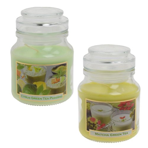 Voň.v skle green tea pudding 130gr labelled