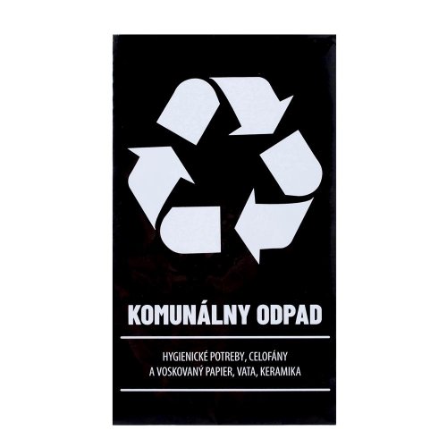 Samolepka na koše na separovaný odpad
