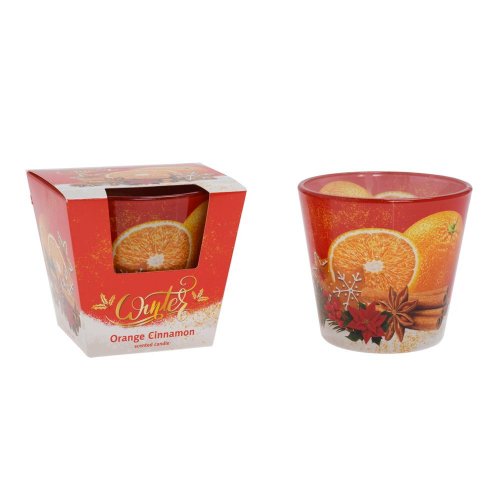 Voň.v skle christ.orange+cynnam.winter 115gr/sas9028/ - Vianočné dekorácie a ozdoby