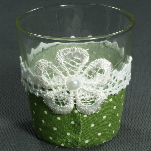 24fls0257 pohár s krajkou 7,5x7,5cm