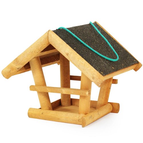 T0015.p krmítko drevo veľké šindeľ  28x29x25cm