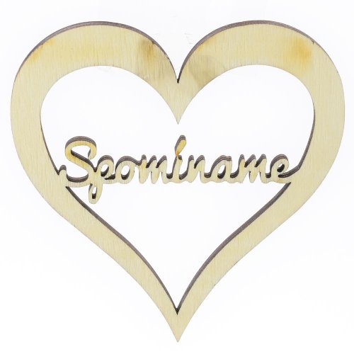 Výrez-spomíname v srdci 10x9cm s/4