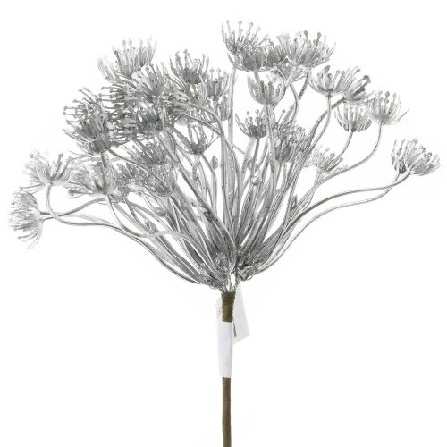 Zápich vian.tráva lakov.striebro 19cm