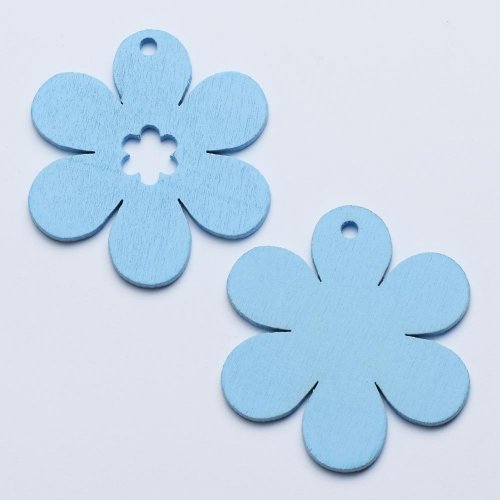 Sc kvietky mini sv.modré 5cm s/20 super cena - Jesenné dekorácie