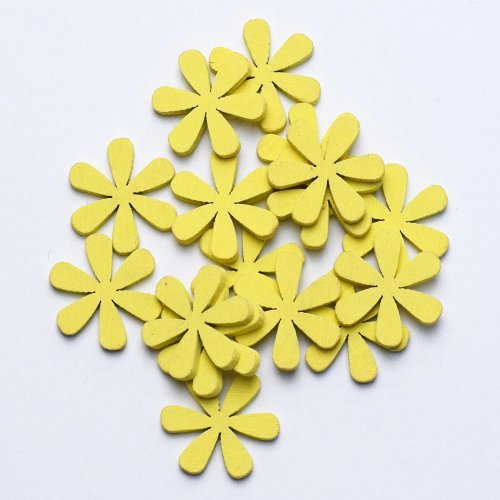 Výrez kvietky žlté 3cm s/40