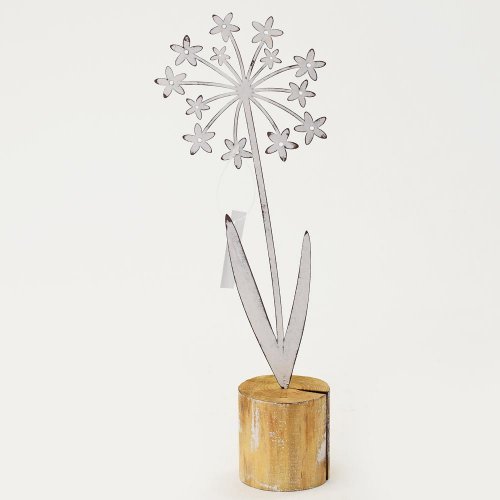 Púpava kov na pníku biela 31x10,5x6,5