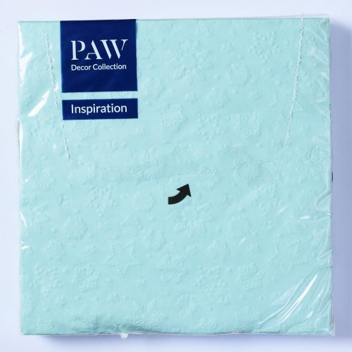 Sdl251026 servítky 33x33cm 20ks inspiration winter flakes(mint)