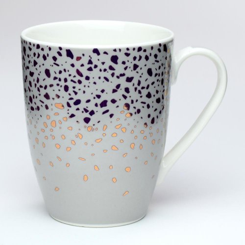 Šálka spots grey 340ml - Umelé kvety