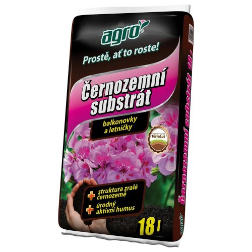 Pevnácenačernozem.substrát na balk.kvety 18l/120/
