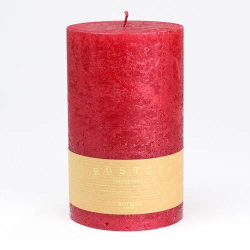 Rustic metalic val.9x15 červený