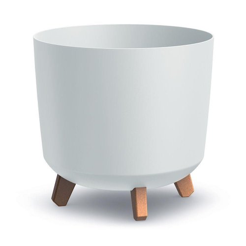 Dgtl300l kvetináč gracia tubus na nohách biely 29,8xv28,5cm - Umelé kvety