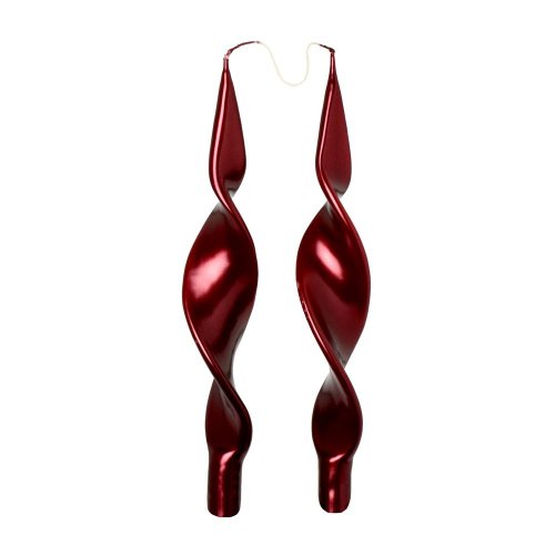 Točená špic laura met.bordo bal.2ks 28cm