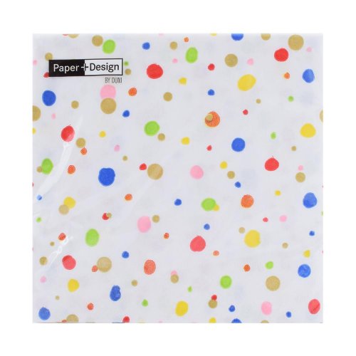 198283 servítky birthday confetti 33x33cm