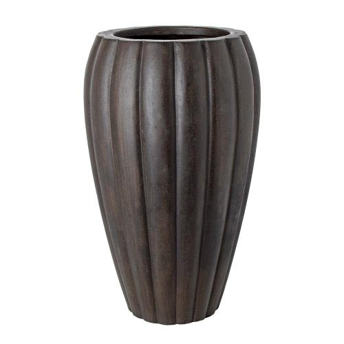 Kv-18 váza umelý kameň pumpkin a, antique hnedá 43x43x73