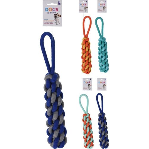 Hračka pre psa lano 29cm 100 gr 4ass